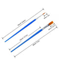 Children's graphic art gouache pen set with flat pen and hook line pen on white background