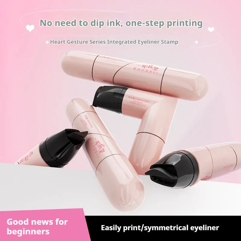 Waterproof sweat-proof one seal molding liquid eyeliner pen in black and brown shades 1.5ml