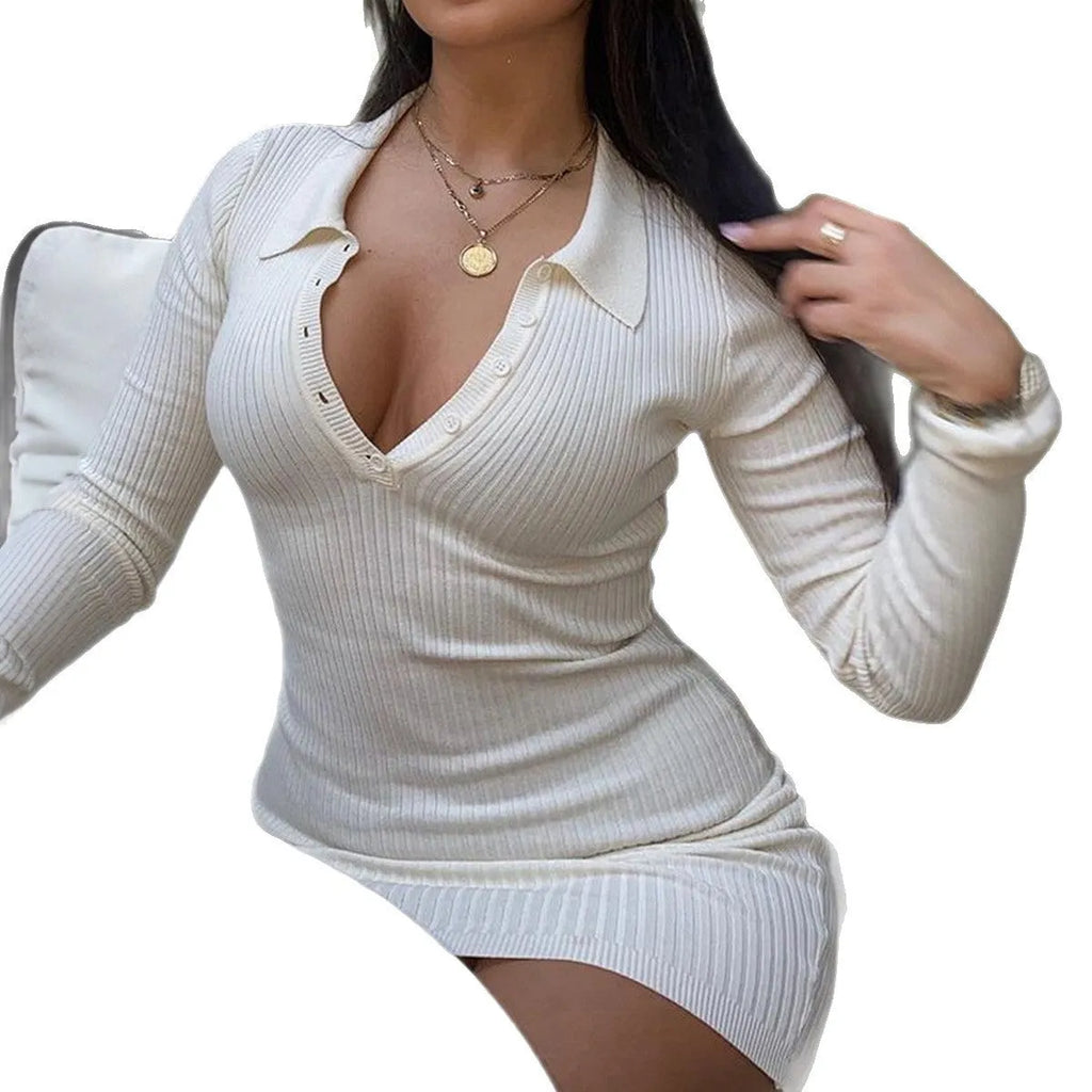 Casual long sleeve bodycon dress in apricot, pullover style, soft viscose fabric, women's dress