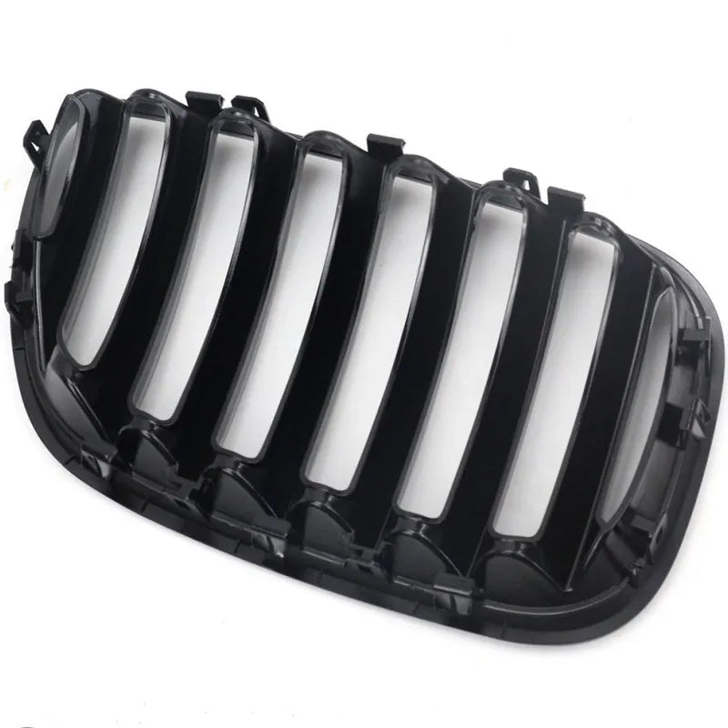 Bright black ABS plastic medium mesh grille for BMW X5 E53 with 204mm middle section