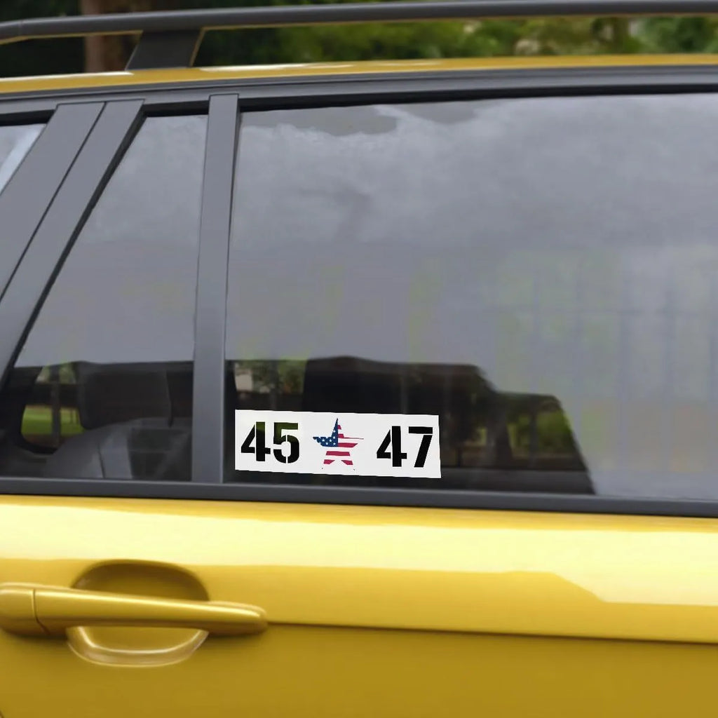 Creative portable car window vinyl sticker measuring 5 by 1.6 inches in style 01