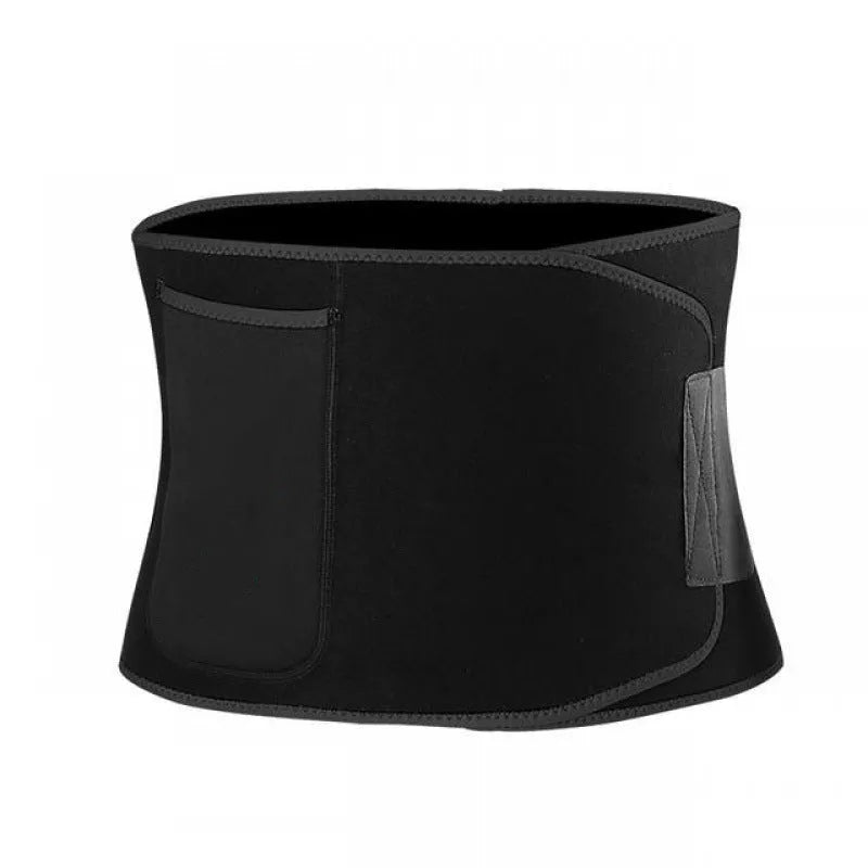 Black fitness waist abdominal belt for yoga lumbar support