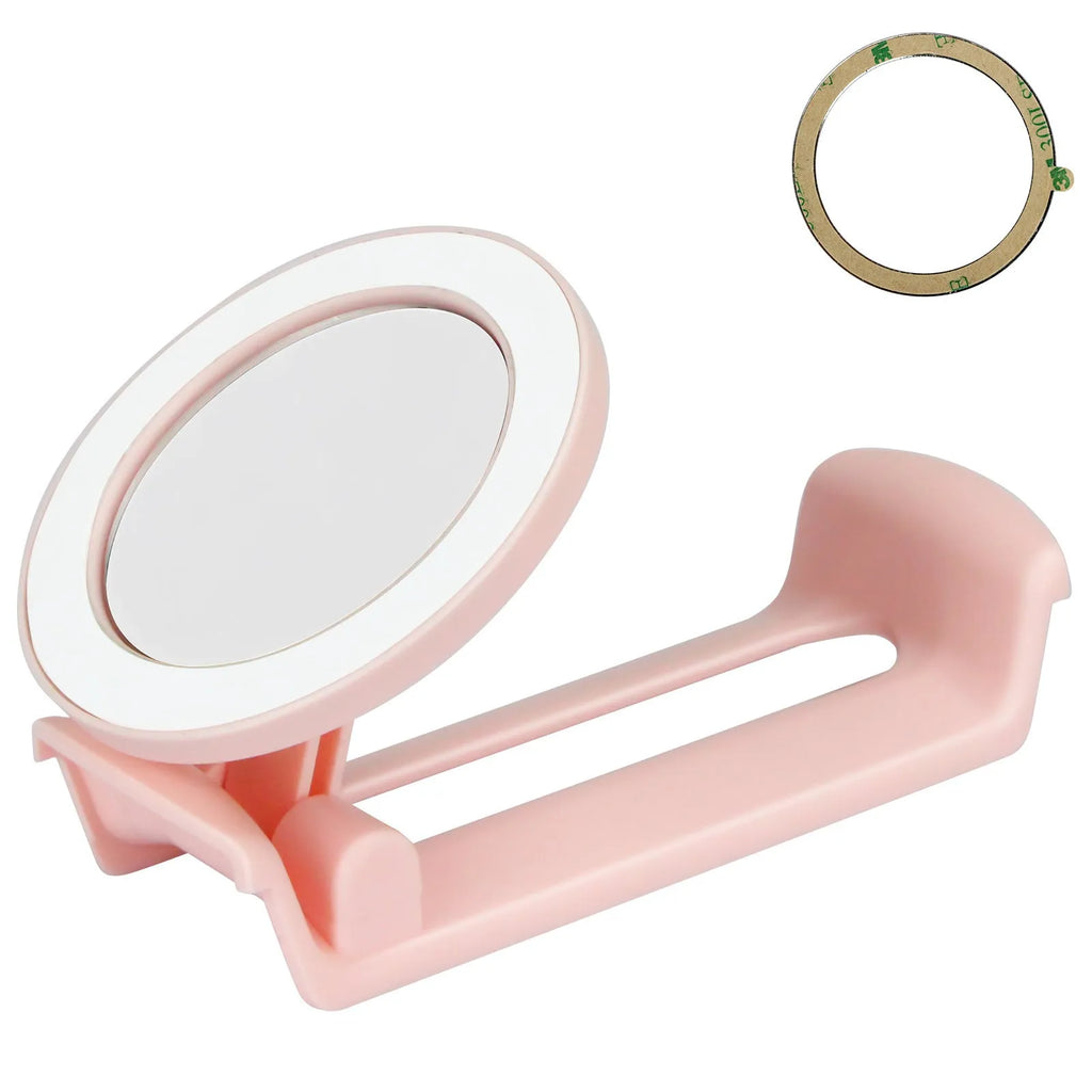 Water cup mobile phone holder in pink, black, or white with magnetic plastic universal bracket design