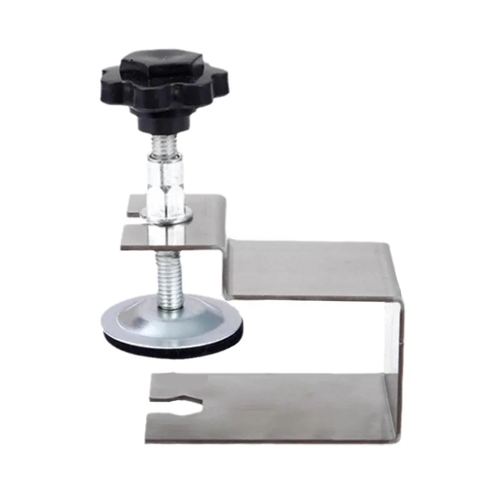 Drawer panel fixing clip set showing U-clip, dual-use and three-use metal fasteners