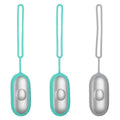 Handheld micro-current sleep aid device in grey colour with USB charging cable