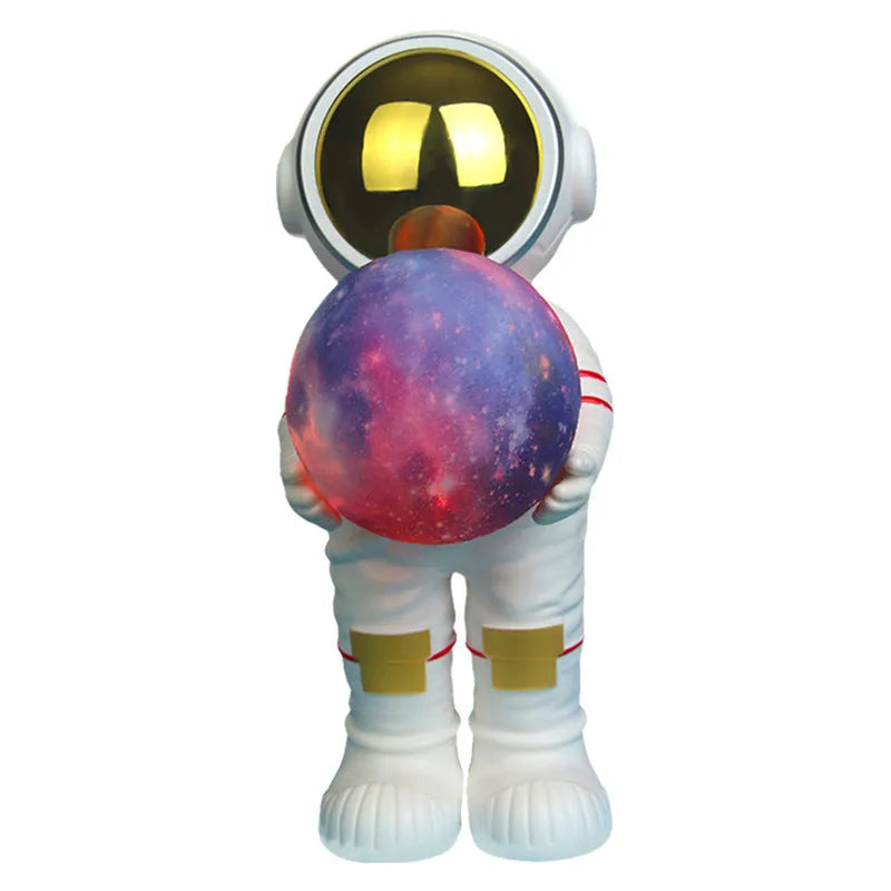 Spaceman starry sky projection lamp showing adjustable lighting patterns and compact design