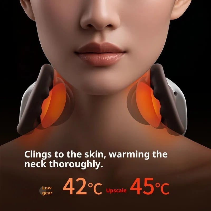 Rechargeable kneading massage shoulder wrap in picture colour with Type-C charging and adjustable temperature