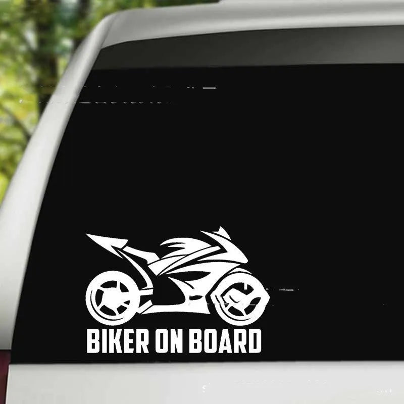 Motorcycle and car reflective safety stickers in various colours and two size options