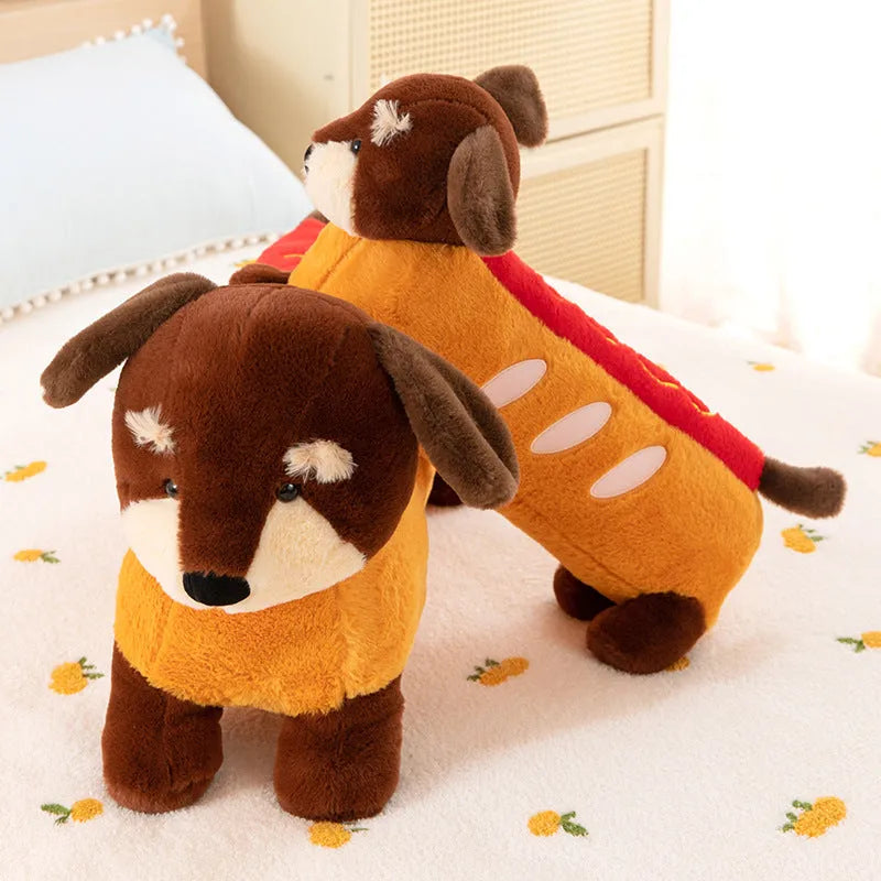 Dachshund plush toy sausage dog soft doll in 40cm 50cm or 70cm plush fabric for teenagers