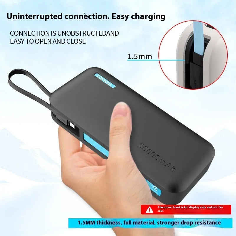 Silicone cover for Cool CP25 20000 mAh power bank in grey black or pink with pearlescent bag