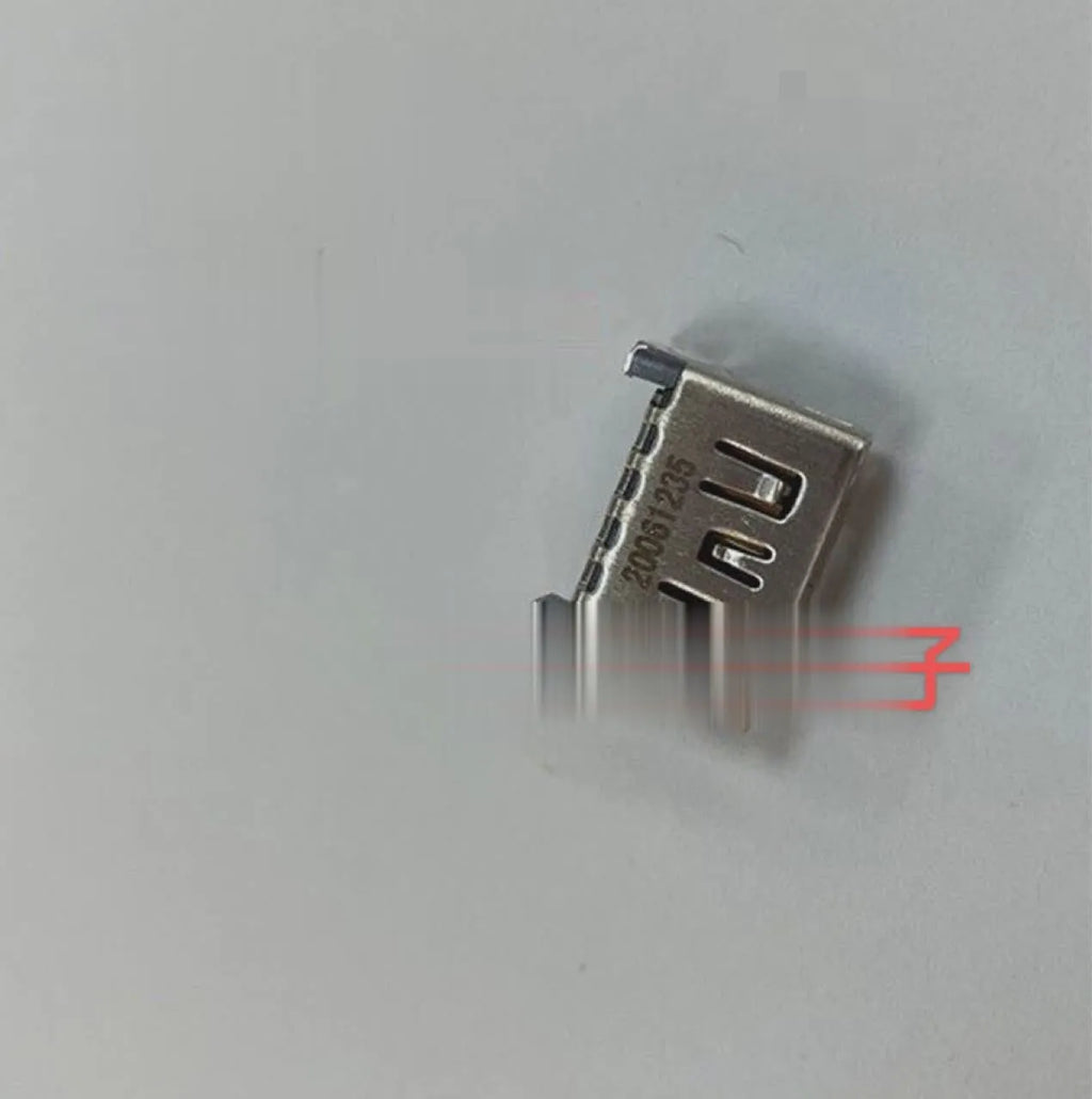 Silver HDMI host socket connector for internal hardware repair