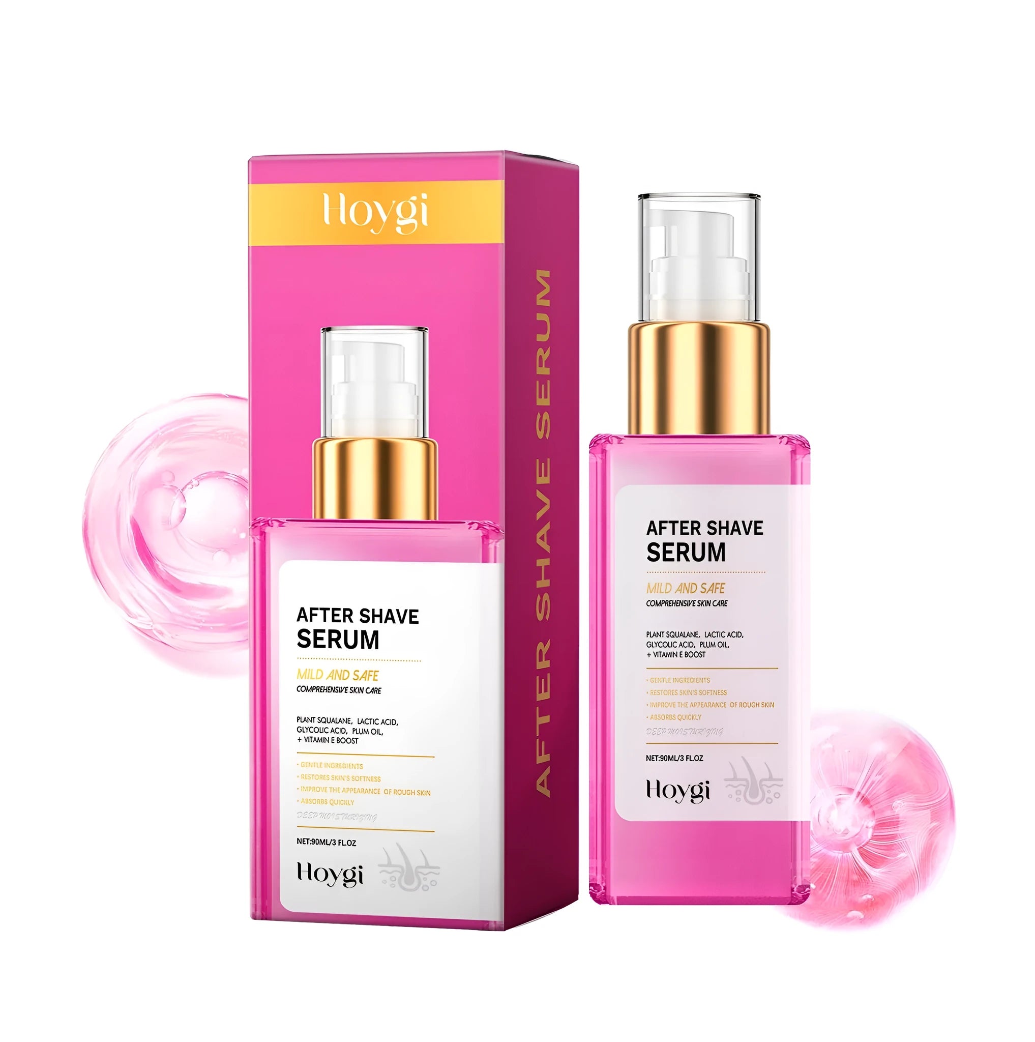 60ml hair removal repair liquid bottle with apricot oil and vitamin E formula