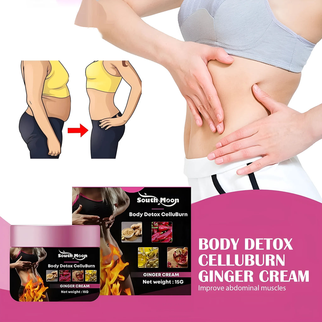 15g jar of Ginger Body Slimming Tightening Cream for weight loss and fat burning.