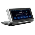 6.86 inch dashboard-mounted car MP5 player with wireless CarPlay on a black plastic unit.
