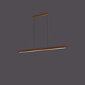 Japanese Style solid wood walnut ceiling light, wooden chandelier with PVC shade, 80cm to 150cm
