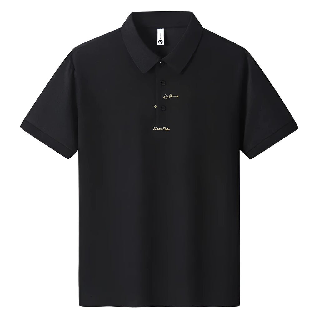 Men's casual loose cotton t-shirt in various colours showing short sleeves and round neck.