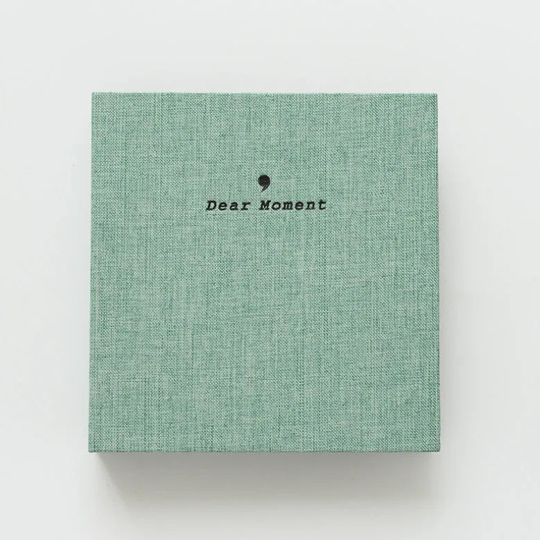 Cotton and linen loose-leaf pocket album for 3-inch and 5-inch photos in beige