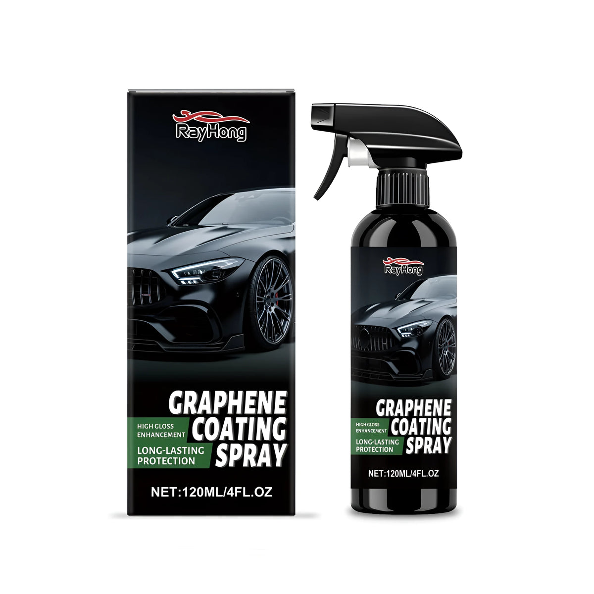 120ml graphene coating spray bottle for automobile care with PTFE and deionized water ingredients