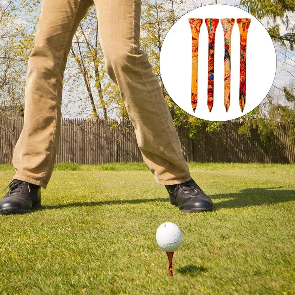 Colourful 70mm golf ball holder made from Hemu material for training organisation