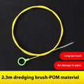 Yellow plastic car wash brush drainage facility tool for automobile skylight door drain holes 2.3 metres