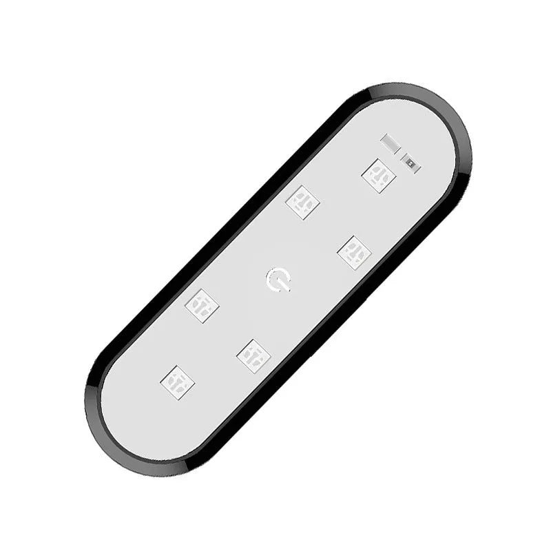 LED anti-collision warning light for car door edge mounted on a vehicle.