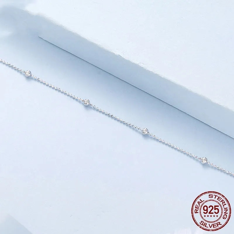 S925 sterling silver carven bead bracelet for women with electroplated finish in BSB225 colour