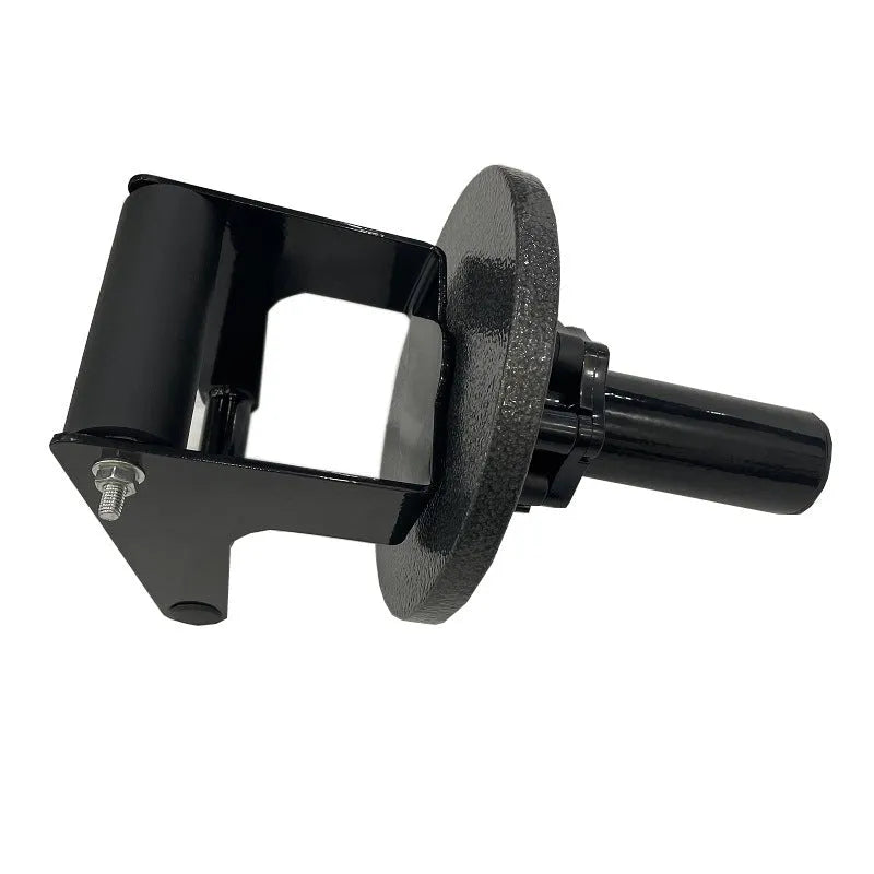 Shin trainer for calf ankle rehabilitation with iron foam construction and buckle for 50mm or 25mm barbell disk