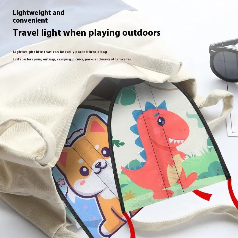 Plastic kite gun toy with rubber band, blue colour, includes kite accessory
