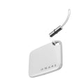 Bluetooth smart pager mini anti-lost device in white, PC material, 37x25x6mm