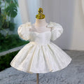 White polyester princess pettiskirt performance dress for girls height 80cm to 160cm