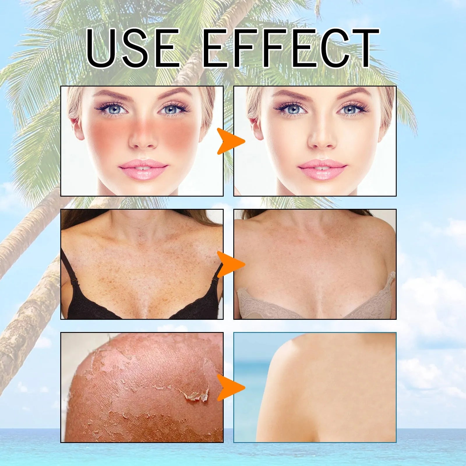 50ml hyaluronic acid moisturizing protective gel with non-oily UV resistance for summer outdoor body care