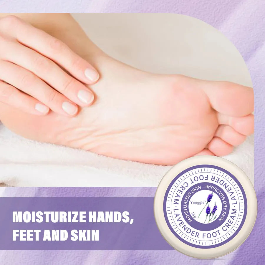 Lavender Anti Fungal Foot Repair Cream 15g tube for dead skin removal and moisturizing foot care