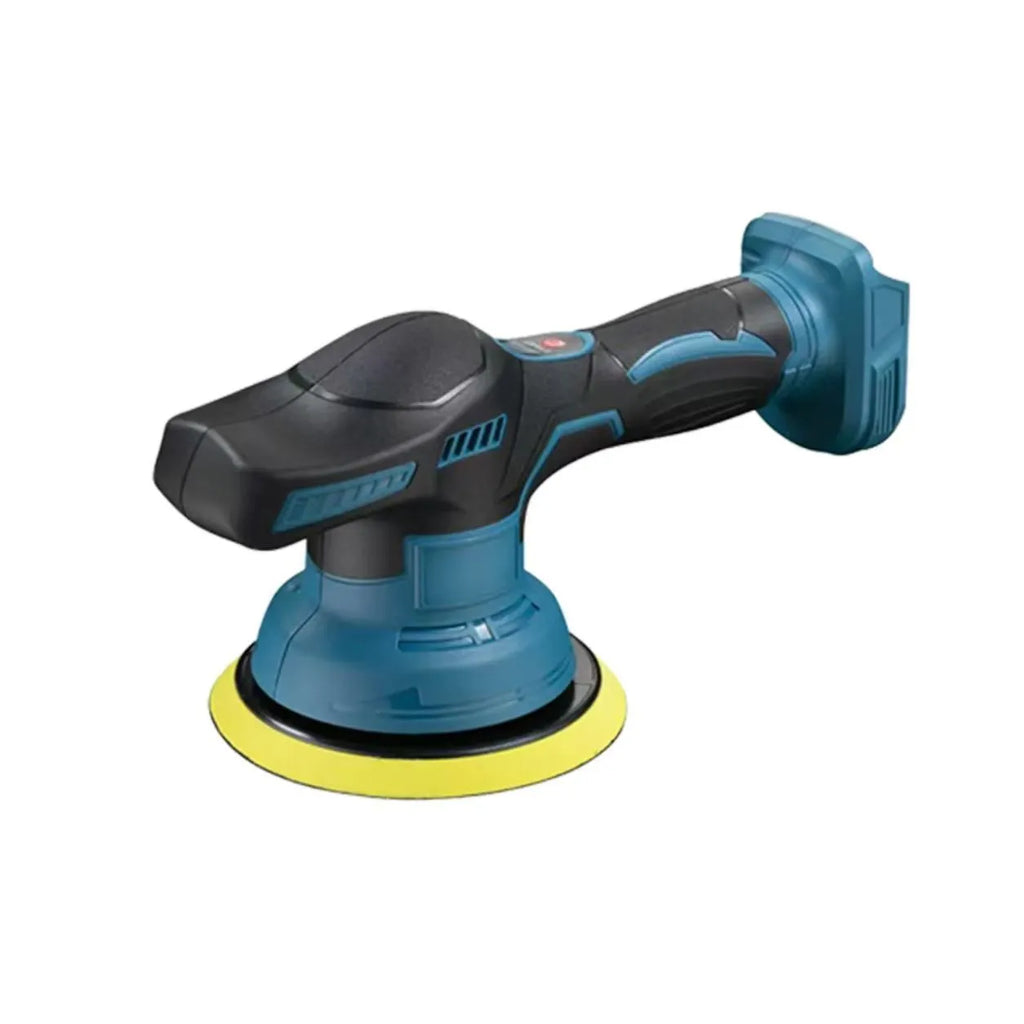 Yellow digital display electric polisher for car, wood, and metal polishing and scratch removal