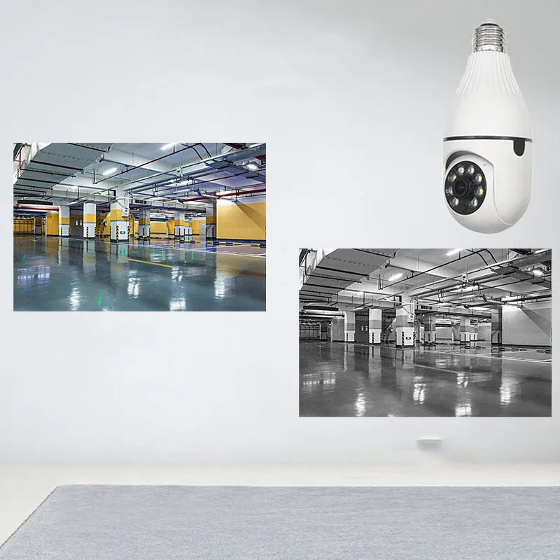 Rui Chuan Technology Minions model wireless indoor security camera with wide-angle lens.