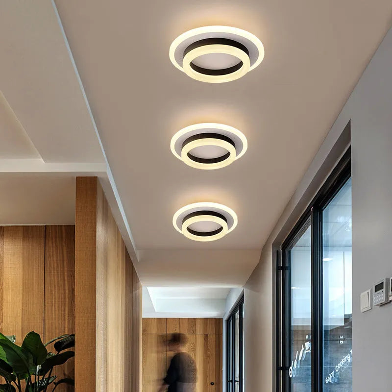 Modern ceiling light for corridor hallway living room with three colour options and wide voltage range