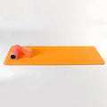 Thickened 8mm two-colour TPE yoga mat in dark blue with lengthened 183x61cm surface