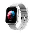 Bluetooth smart watch in black with a wrist strap, showing a TFT touchscreen display.