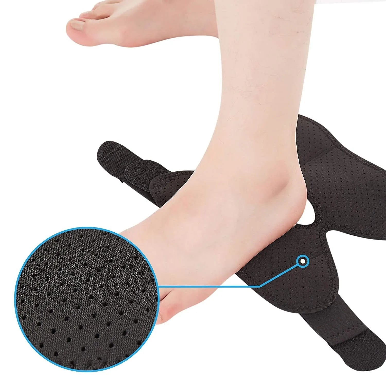 Black sports ankle support protective gear for basketball, football and running activities