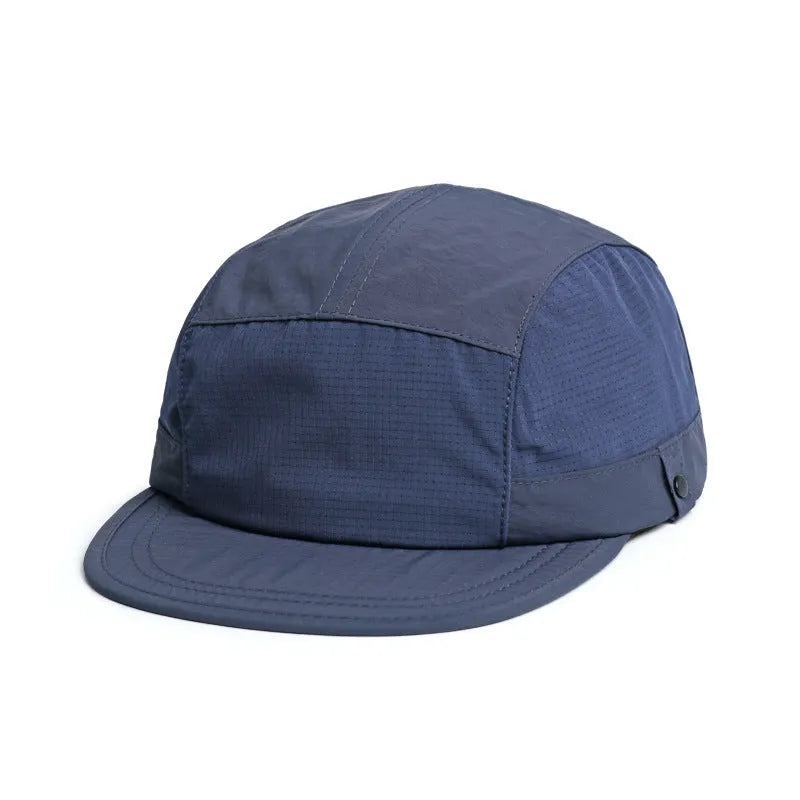 Breathable dome crown summer sun hat in army green with a soft front tongue cap for sun protection.