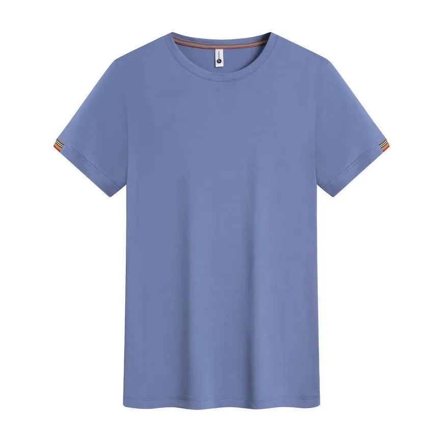 Round neck ice fibre pullover work top in Army Green colour on a hanger