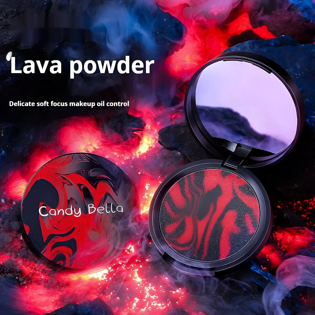 New Transparent Lava Oil Control Powder compact with lava powder shade, full face setting powder for oil control and brightening