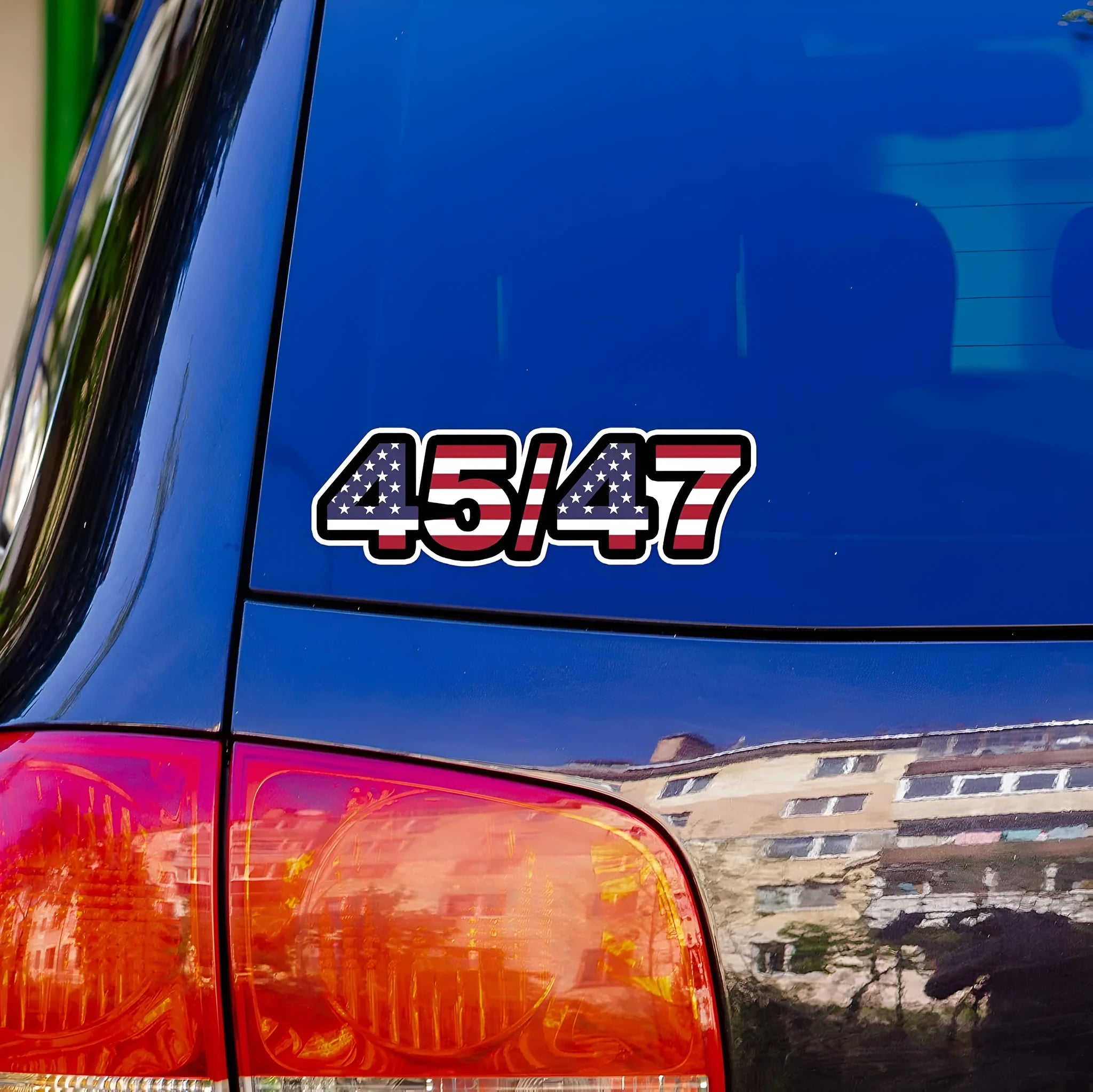 Creative portable car window vinyl sticker measuring 5 by 1.6 inches in style 01