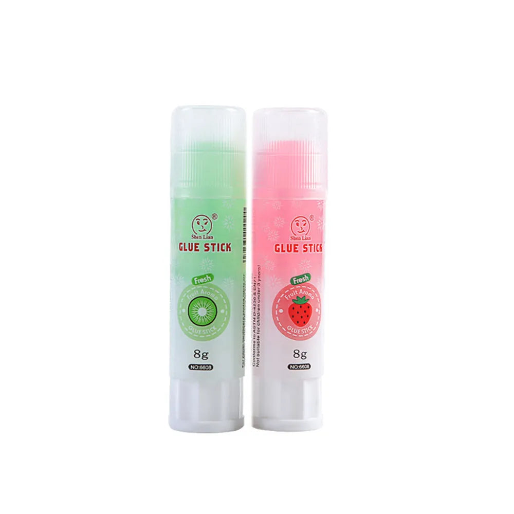 Jelly fruit fragrance solid glue two-piece pack for student and craft use