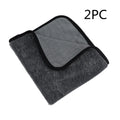 Grey 40cm x 40cm microfiber car wash towel for drying vehicles