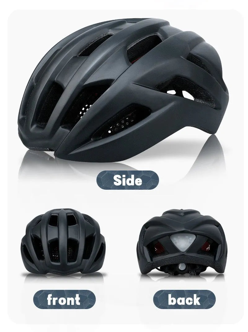 ZH*002 orange In-Mold cycling helmet for road and mountain biking, showing 16 ventilation holes.