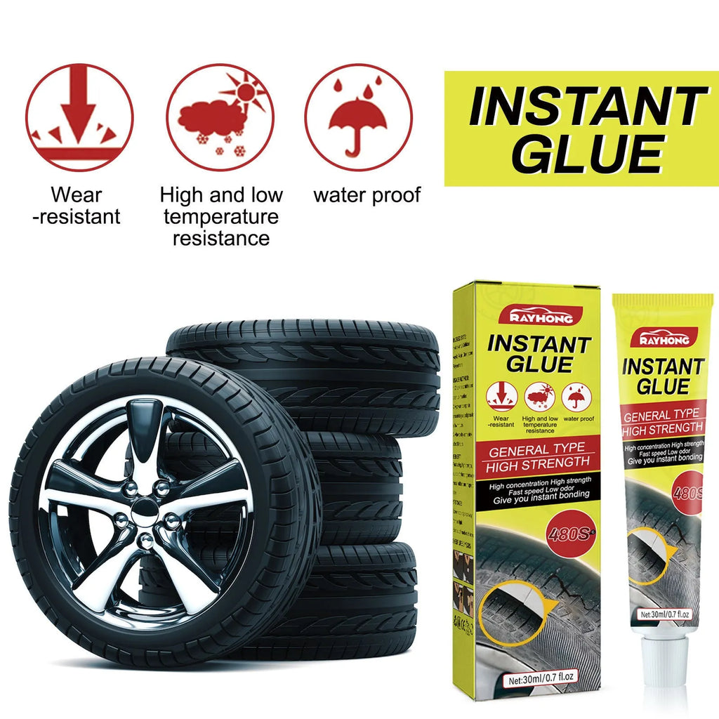 30ml bottle of car tyre repair adhesive for crack sealing and puncture repair