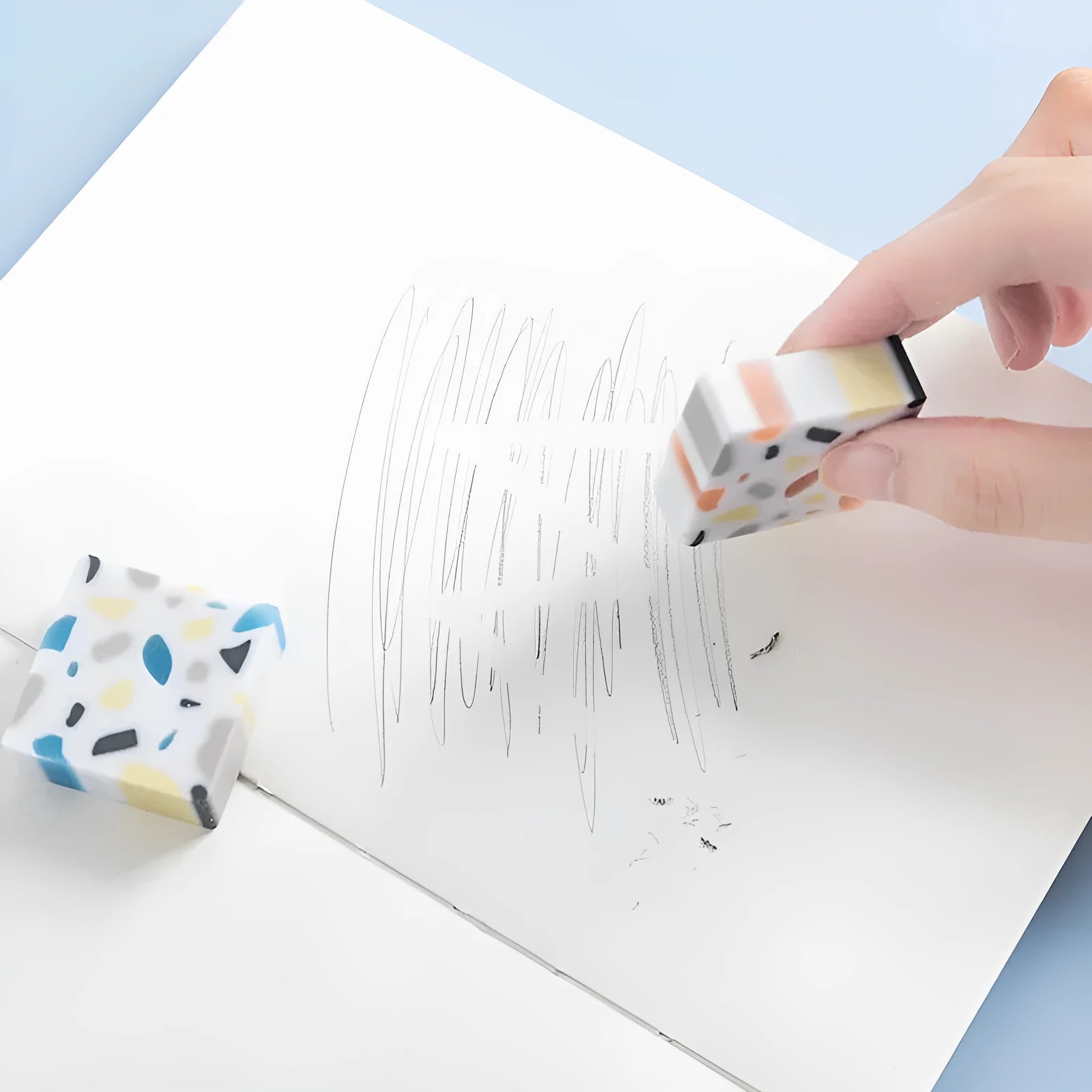 36mm square PVC eraser for students and art drawing