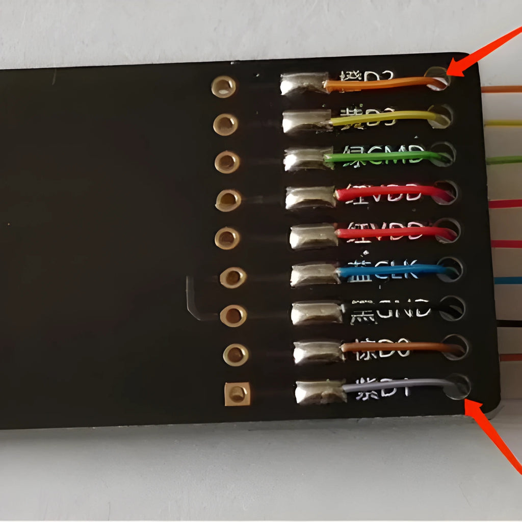 EMMC read and write tool for automotive audio host maintenance on SD card port.