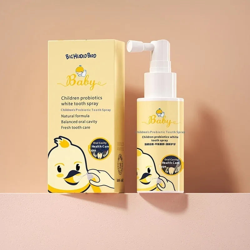 Children's probiotics anticavity oral spray bottle 40ml with strawberry and orange flavour options