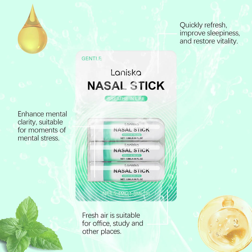 Mint Cool Nose Soothing Suit with three 1.8ml vials containing 5.4ml total of menthol and spearmint spray